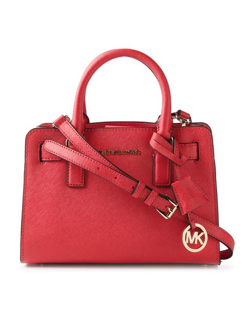 medium michael kors red bag|Michael Kors small shoulder bag.